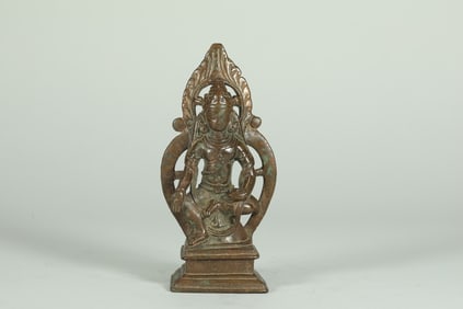 KASHMIR ALLOY BRONZE BUDDHA STATUE