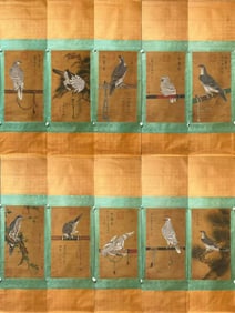 EMPEROR HUIZONG OF SONG DYNASTY, PAINTING OF A FALCON ON SILK.