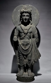 GANDHARA SCHIST BUDDHA STATUES