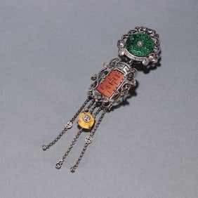 QING DYNASTY SILVER PENDANTS