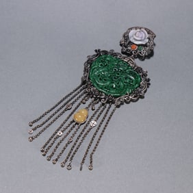 QING DYNASTY SILVER PENDANTS