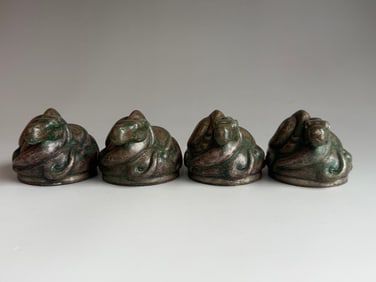 A SET OF WARRING STATES PERIOD GOLD AND SILVER INLAID MATS