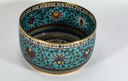 CLOISONNE BOWL FROM THE MING DYNASTY