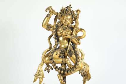 DANSA THIL MONASTERY GILDED DAKINI