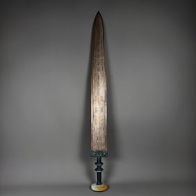 WARRING STATES PERIOD GOLD AND SILVER INLAID SWORD