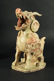 TANG DYNASTY CELADON HUMAN AND ANIMAL FIGURES