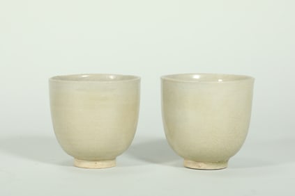 A PAIR OF BLUE-WHITE PORCELAIN CUPS FROM THE TUNNEL