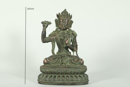 MING DYNASTY BRONZE BODHISATTVA