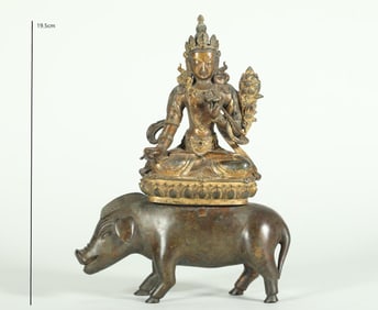 GILDED MARICI FROM THE QING DYNASTY