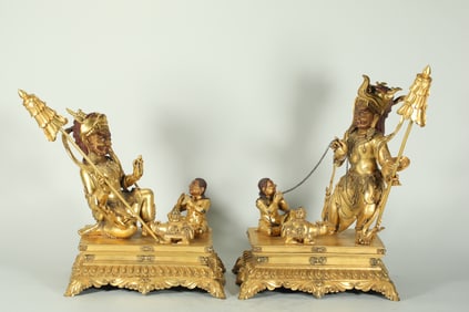 GILDED GOD OF WEALTH FROM THE MING DYNASTY