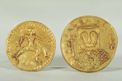 ANCIENT ROMAN GILDED COINS