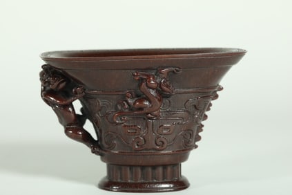 MING DYNASTY HORN CUP