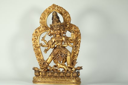 GILDED MARICI FROM THE MING DYNASTY