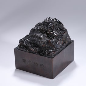 QING DYNASTY SANDALWOOD SEAL