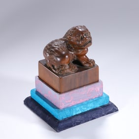 QING DYNASTY SANDALWOOD SEAL