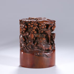 QING DYNASTY SANDALWOOD SEAL