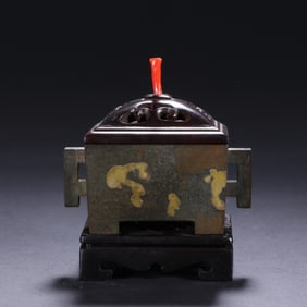 QING DYNASTY BRONZE INCENSE BURNER