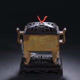 QING DYNASTY BRONZE INCENSE BURNER