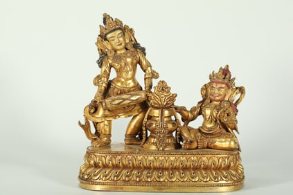 GILDED BUDDHIST MOTHER OF WONDERFUL SOUND FROM THE MING DYNASTY