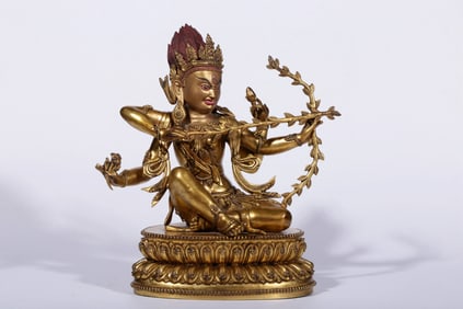 GILDED BUDDHA MOTHER OF THE MING DYNASTY