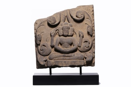 13TH-CENTURY KHMER STONE CARVINGS