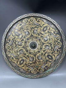 WARRING STATES PERIOD GOLD AND SILVER INLAID MIRROR
