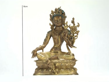 GILDED TARA FROM THE QING DYNASTY