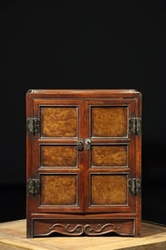 QING DYNASTY HUANGHUALI BOOKCASE
