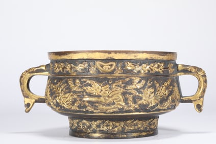 GILDED INCENSE BURNER OF THE MING DYNASTY