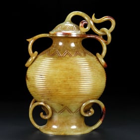 QING DYNASTY HOTAN JADE VASE