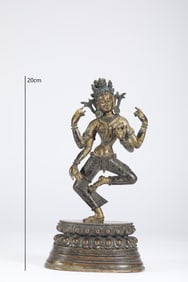 FOUR-ARMED BODHISATTVA IN THE STYLE OF THE MING DYNASTY MUSITANG