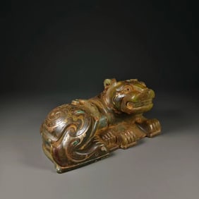 TANG DYNASTY GILDED TIGER