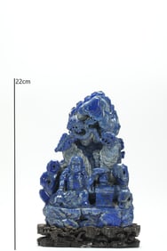 QING DYNASTY LAPIS LAZULI MOUNTAIN