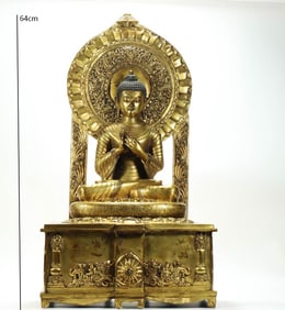 GILDED BUDDHIST STATUES FROM THE MING DYNASTY