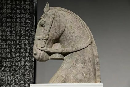 TANG DYNASTY BLUESTONE HORSE HEAD