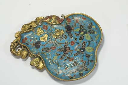 CLOISONN? GOURD WASH FROM THE MING DYNASTY