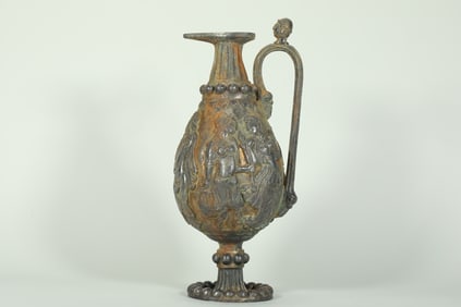 TANG DYNASTY PERSIAN SILVER GILT POT