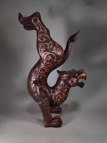 WARRING STATES PERIOD GOLD-INLAID TIGER