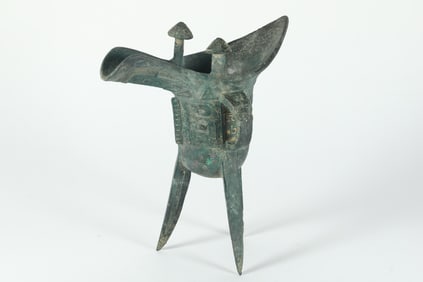WARRING STATES BRONZE JUE CUP