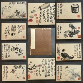 Qi Baishi Grass and Insects (Album of Eleven Leaves)