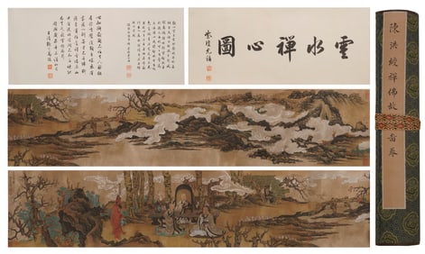 Chen Hongshou: Zen and Buddha Stories (Scroll Painting)