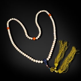 Qing Dynasty Pearl court necklace