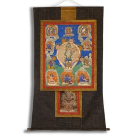 Qing Dynasty Thangka of Thousand-Hand Avalokiteshvara