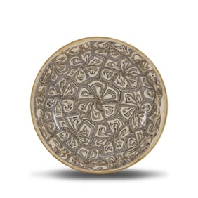 Song Dynasty Marbled clay flared-rim plate