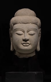 Tang Dynasty Stone-carved Buddha head