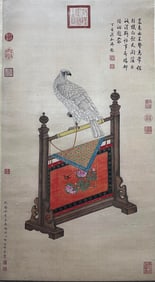 Giuseppe Castiglione: Imperial Eagle (Hanging Scroll Painting)
