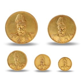 A group of one ancient Chinese gold coin