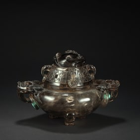 QING DYNASTY CRYSTAL INCENSE BURNER