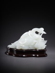 HETIAN JADE GOOSE ORNAMENT