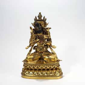 GILDED BRONZE VAJRADHARA